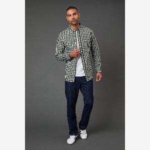 50 Off Burton Mens Dark Green Classic Check Long Sleeve Shirt XL Size