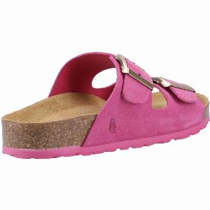 Hush Puppies Blaire Suede Womens Fuchsia Sandals now 55 8 Discount