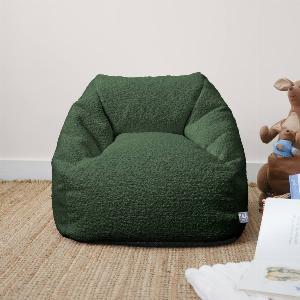 Debenhams rucomfy Beanbags rucomfy Indoor Kids Bean Bag Chair Snug Snuggle Seat in Dark Green 7081444580603