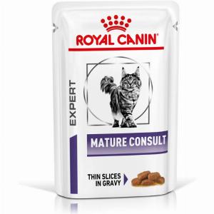 Royal Canin Mature Consult Senior Wet Cat Food Thin Slices In Gravy 48x85g