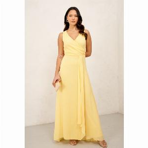 Enjoy 70 Discount on the TFNC Yida Lemon Maxi Dress Today