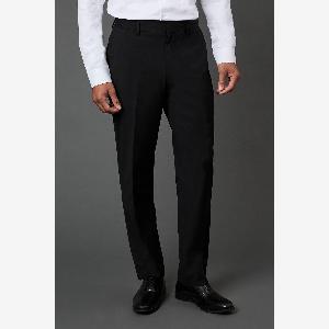 Enjoy 20 Discount on Mens Essential Black Tailored Fit Suit Trousers