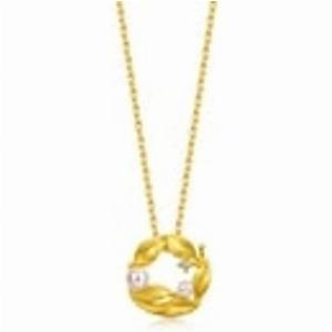 Get 10 Discount on Micro Sugar 9999 Gold Diamond Pearl Necklace