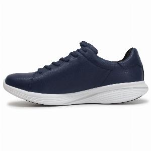 MBT Kuni Synthetic Leather Mens Fashion Trainers Navy SizeUK 105