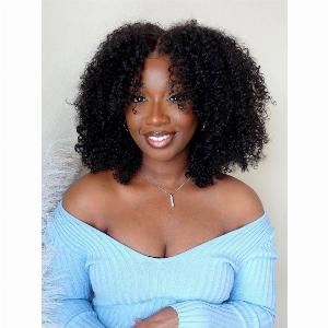 Code S100  Nadula 50 Off Flash Sale 4x075 T Part Lace Kinky Straight And Kinky Curly Human Hair Wigs Natural Hairline