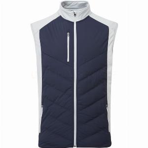 Sunderland Andorra Padded Thermal Golf Wind Vest Navy47Silver