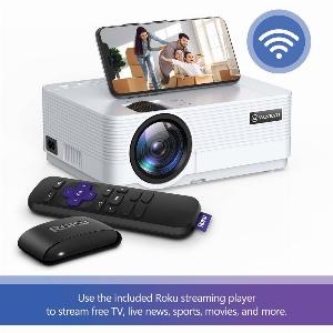 VANKYO Leisure 470 Native 720p Mini Projector with Roku Express