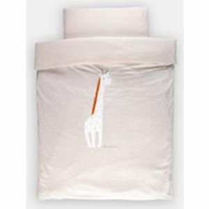 Housse de couette 100 x 140 cm en veloudoux beige