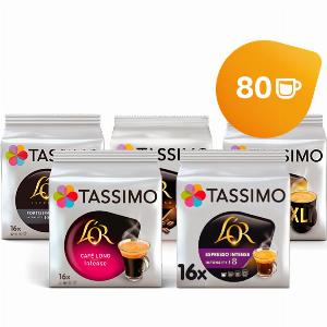 Café Assortiment Intense  5 Paquets de Dosettes pour Tassimo