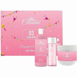 Amour De Carnaval  Sugar Berry Luxurious 3 Piece Gift Set 300mL Body Wash  100mL Body Mist  240mL Body Lotion  Dragonfruit  Jasmine Scent