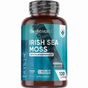 Irish Sea Moss 120 Capsules  4000mg  4 Months039 Supply  WeightWorld