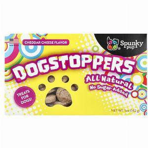 Spunky Pup Dogstoppers Treats For Dogs Cheddar Cheese 5 oz 142 g