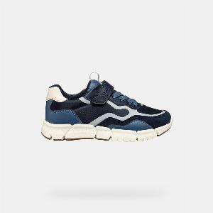GEOX Schuhe Flexyper Junge Marineblauhellgrau
