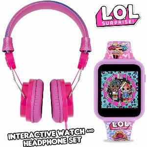 LOL Surprise Childrens Headphones  Smartwatch Gift Set  Excellent
