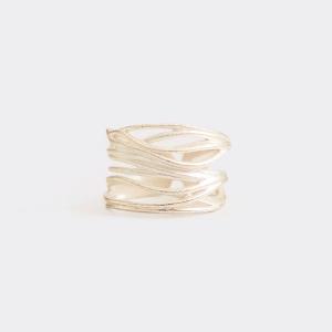 Get 33 Off Silver Irregular Wrap Ring Womens One Size UK