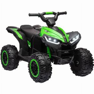 Homcom 12V Electric Quad Bikes for Kids Ride On Car ATV Toy for 35 Years Green
