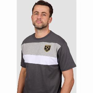 Get 50 Discount on West Ham Grey Monochrome Tshirt