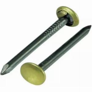 Chiodi in acciaio per quadri 100pz testa in ottone 2x25mm ora a 5