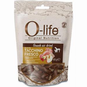 Snack per cani adulti Olife senza cereali essiccati al tacchino 80g