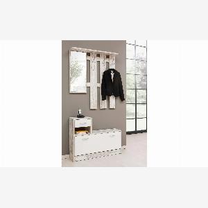 33 Rabatt auf Kompaktgarderobe Roca in Holzoptik  Maße B 100 H 180 T 25 cm