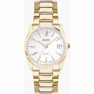 Enjoy 20 Discount on Accurist Everyday Ladies Watch Gold Steel 30mm