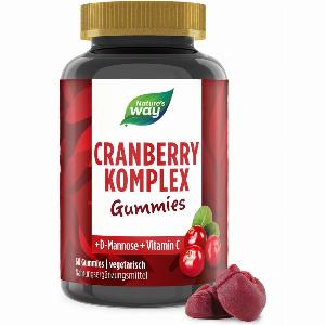 Cranberry Gummibärchen I 3in1 Cranberry DMannose und Vitamin C I Hochwertiger CranberryExtrakt I vegetarisch I 60 Stk
