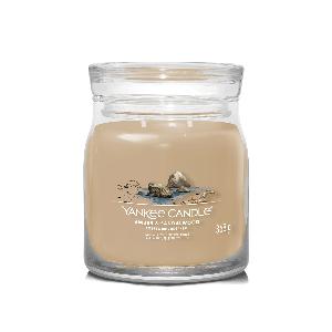 Amber Sandalwood candela in giara media Yankee Candle