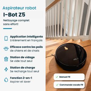 Robot aspirateur laveur connecté eziclean IBot Z5