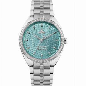 Vivienne Westwood The Mews Turquoise Dial Stainless Steel Bracelet Ladies Watch VV281TQSL