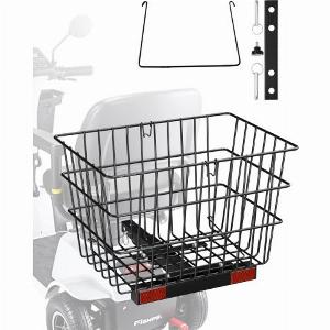 VEVOR Heckkorb Korb hinten Elektromobil Seniorenmobil Mobilitätshilfe 39x30x30cm