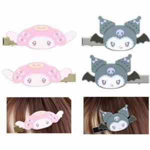 Sanrio My Melody  Kuromi Hair Clips Set of 2 Kuromi 80 x 40 x 15mm