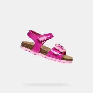 Sandali GEOX Chalki Bimba Rosa Scuro sconto del 20 a 3432
