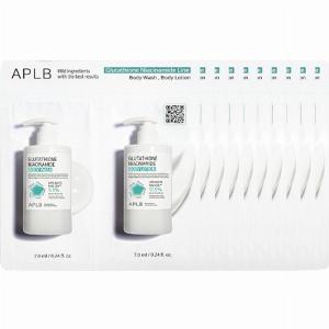 APLB  Glutathione Niacinamide Body Lotion  Wash Sachet Pack  10pcs Set