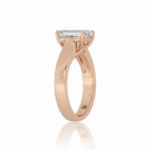 Get 21 Off Bold Emerald Cut LabGrown Diamond Ring in 18K Rose Gold