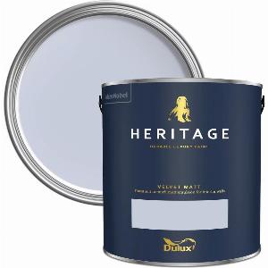 Dulux Heritage Velvet Matt Paint 1L Lavender Grey High Quality Matt Emulsion Paint