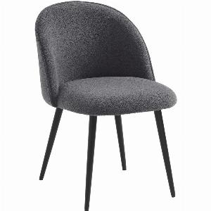 Set 4 Sedia Sala da Pranzo Imbottita Bouclé Poltrona Design Moderno