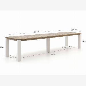 ROUGHX Gartentisch 400x100x76 cm