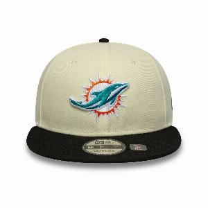 Get 21 Discount on Miami Dolphins NFL Cream 9FIFTY Snapback Cap