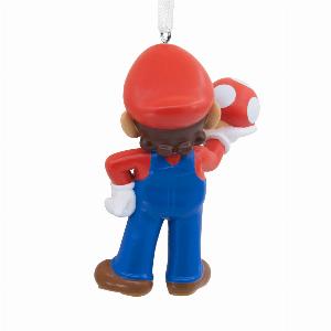 Hallmark Collectable Super Mario Mario with Super Mushroom Ornament