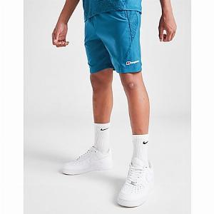 Get 75 Discount on Junior Berghaus Blue All Over Print Grid Shorts