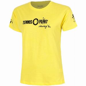 TennisPoint Team Yellow Tshirt Femmes  Jaune  Noir