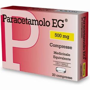 Sconto del 23 su paracetamolo EG 500mg per dolori e febbre 20 cpr
