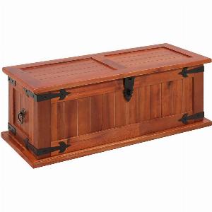 Coffre de rangement en bois dacacia 60x25x22 cm prix réduit à 8599