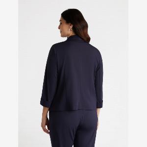 Fiorella Rubino  Blazer in Punto Milano Donna Blu Taglia M 5254 IT