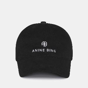 Anine Bing Jeremy Logo CottonTwill Baseball Cap