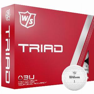 Wilson 2024 Triad Golf Balls White