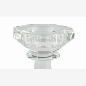 PeillPutzler Kerzenhalter aus klarem Glas H 19 cm Ø 8 cm 45