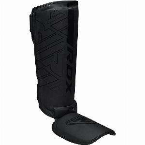 Rdx f6 kara mma protègetibias cuir pu red  xl red  xl