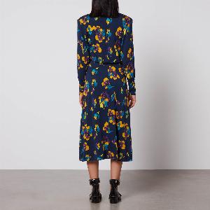 MAXCo Oliver FloralPrint Jersey Midi Dress  XS