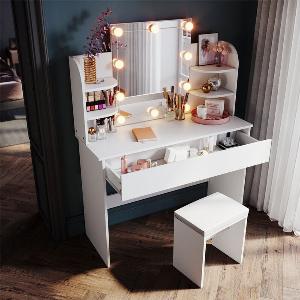 Offre exceptionnelle  19 de réduction sur la coiffeuse SIRHONA blanche